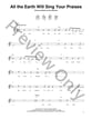 All the Earth Will Sing Your Praises Guitar and Fretted sheet music cover